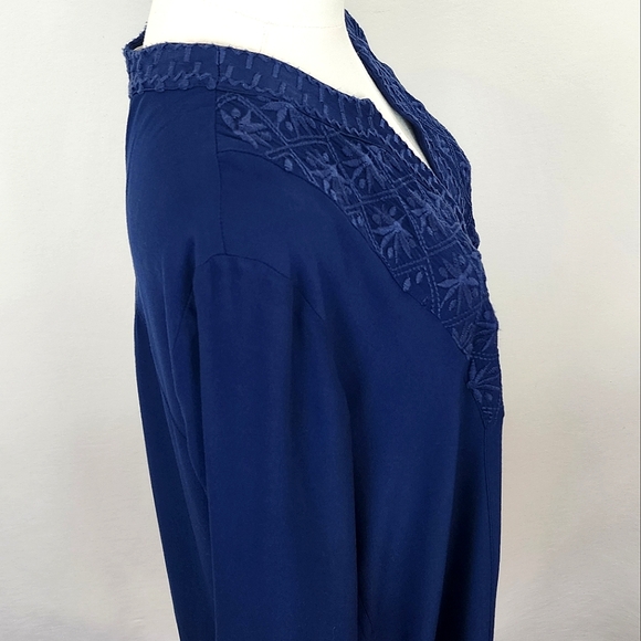 NWT Johnny Was Calme Hi-Lo Weekend Tunic Dress Small Indigo Blue - Picture 5 of 10